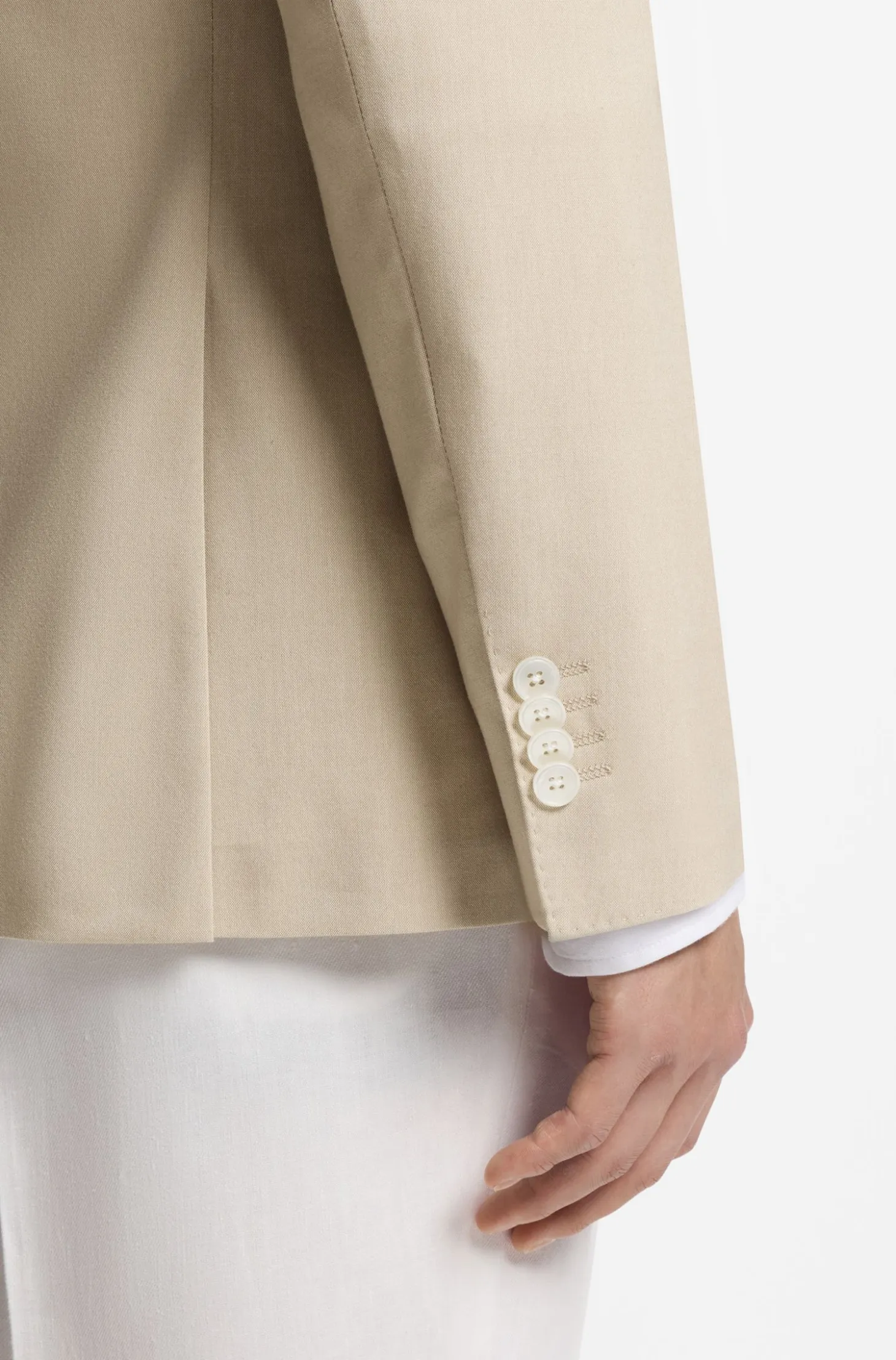 Slim-fit blazer in stretch chiffon