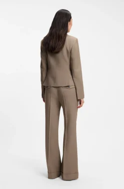 Slim-fit blazer in stretch gabardine