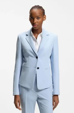 Slim-fit blazer in stretch material