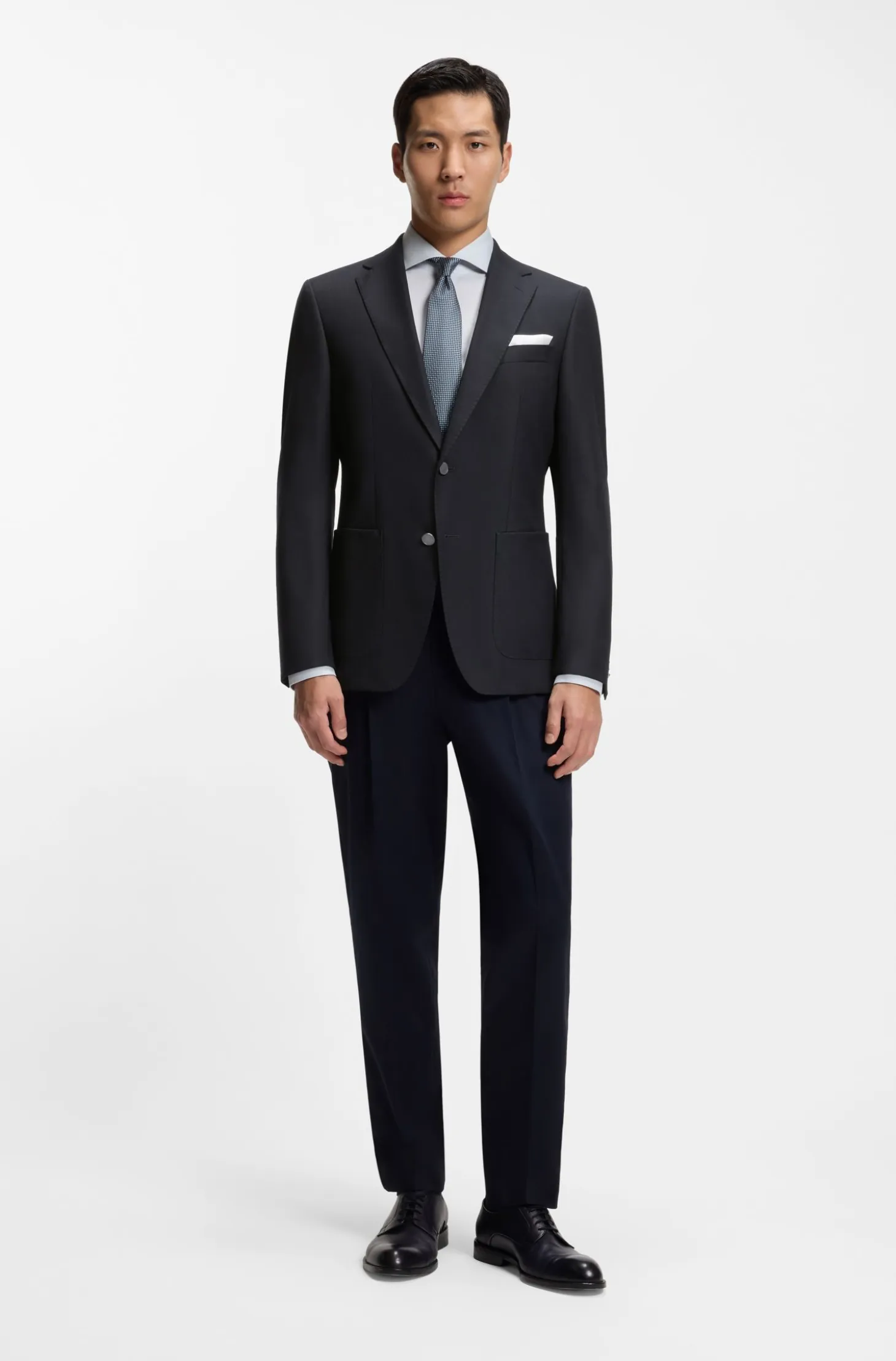 Slim-fit blazer in stretch virgin wool
