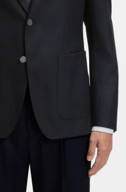 Slim-fit blazer in stretch virgin wool