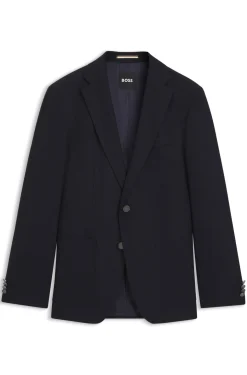 Slim-fit blazer in stretch virgin wool