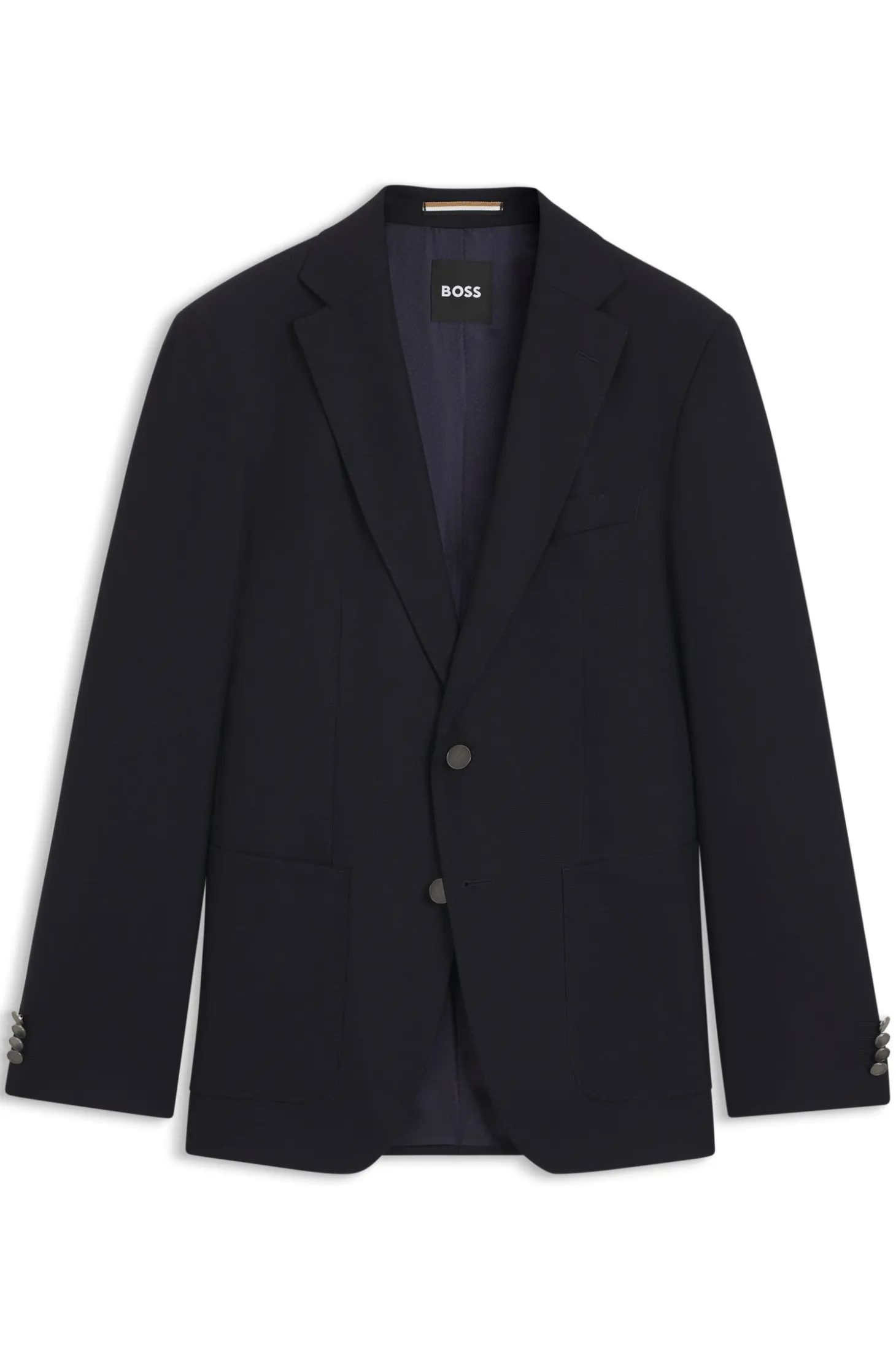 Slim-fit blazer in stretch virgin wool