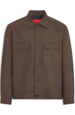Slim-fit blazer with patch chest pockets