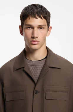 Slim-fit blazer with patch chest pockets