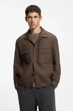 Slim-fit blazer with patch chest pockets