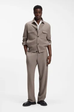 Slim-fit blazer with patch chest pockets