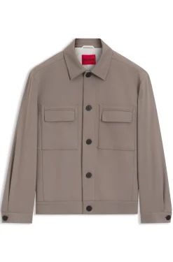 Slim-fit blazer with patch chest pockets