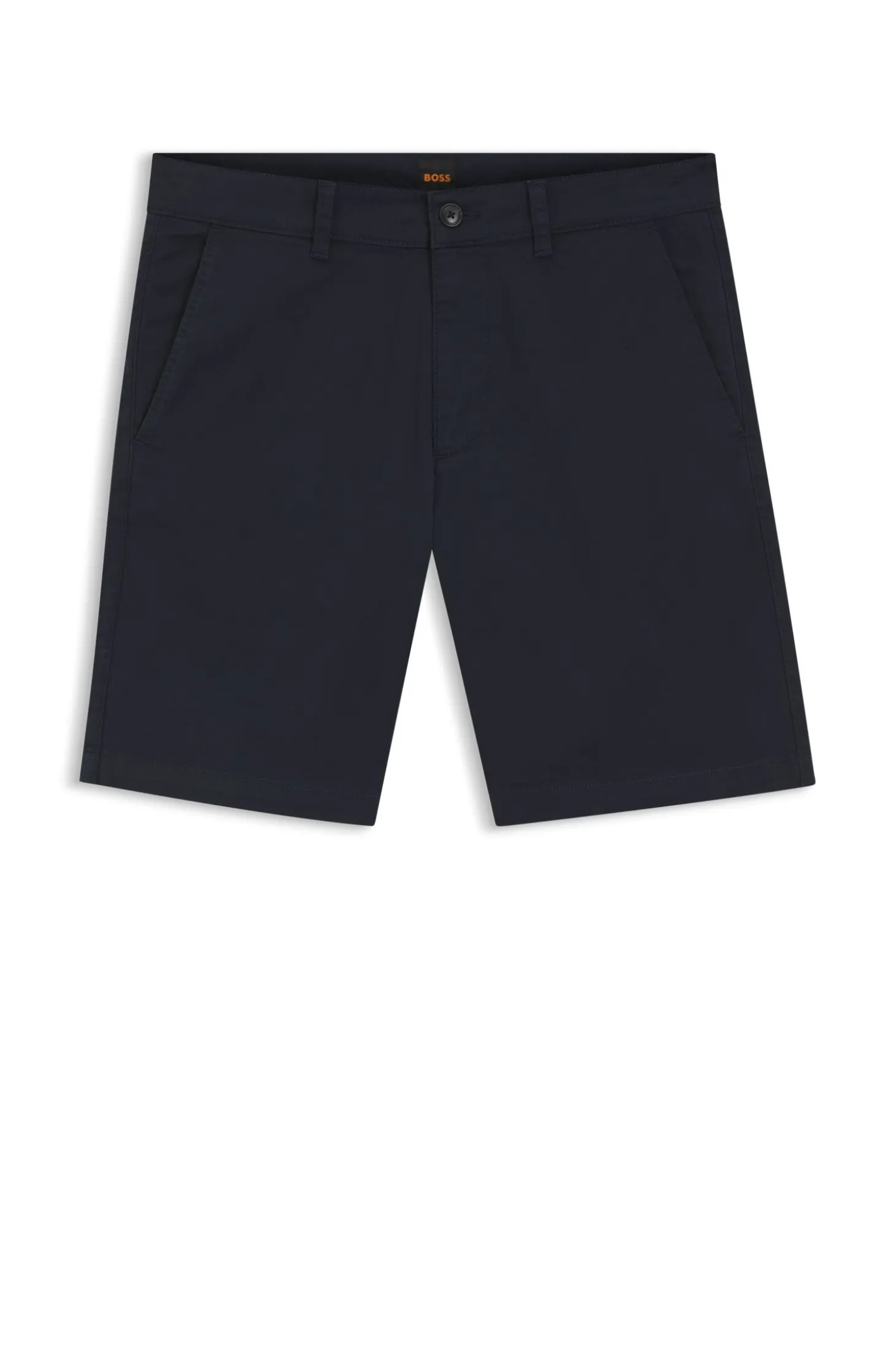 Slim-fit chino shorts in printed stretch cotton