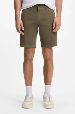 Slim-fit chino shorts in stretch cotton