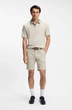 Slim-fit chino shorts in stretch cotton