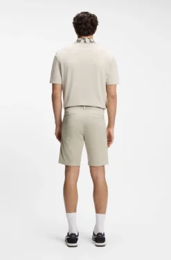 Slim-fit chino shorts in stretch cotton
