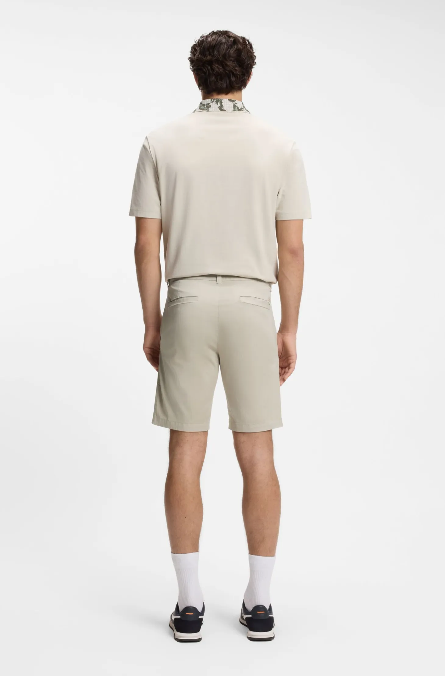 Slim-fit chino shorts in stretch cotton