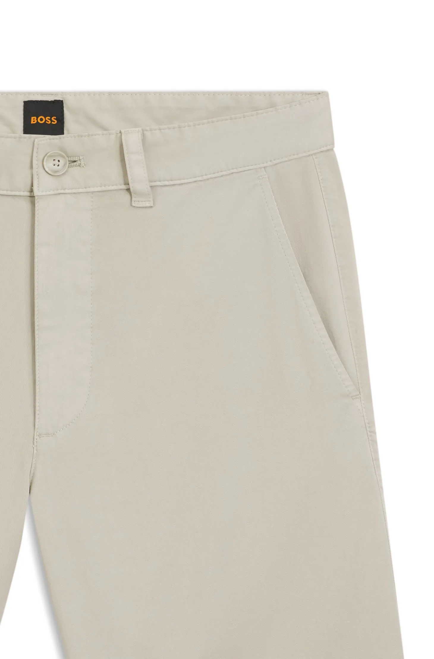 Slim-fit chino shorts in stretch cotton