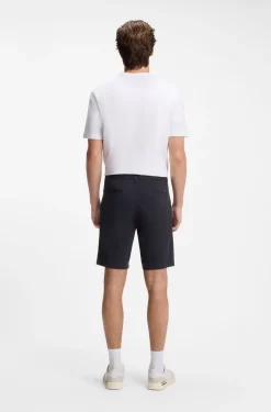 Slim-fit chino shorts in stretch cotton