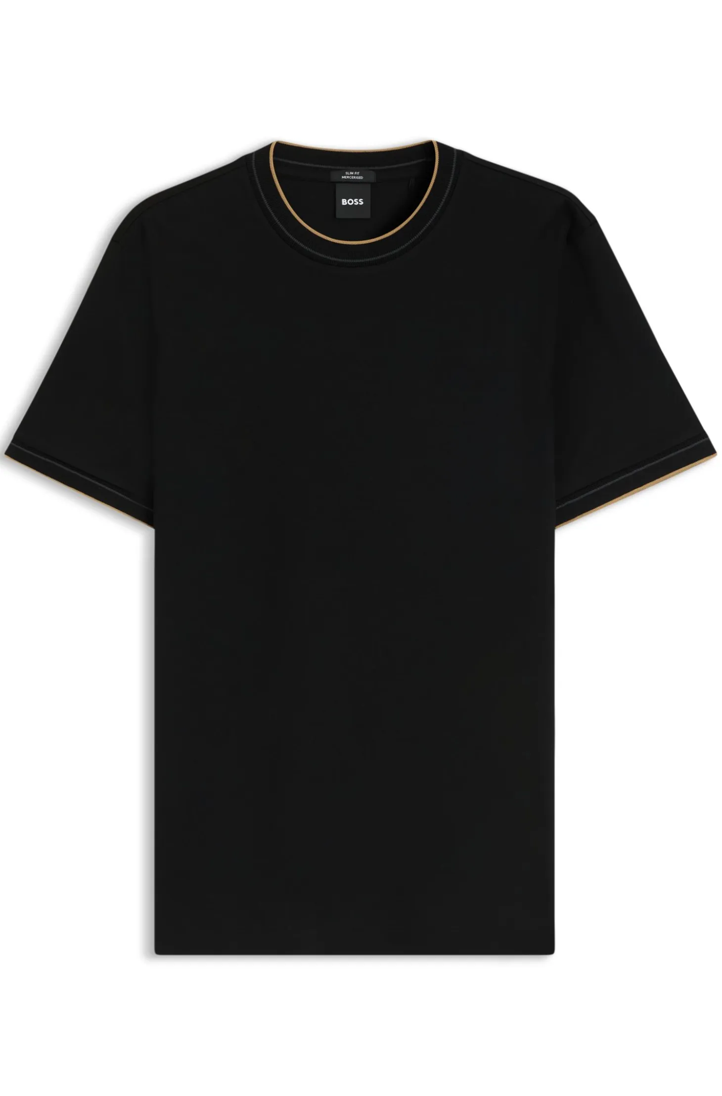 Slim-fit cotton T-shirt with crew neck