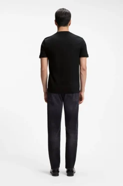 Slim-fit cotton T-shirt with crew neck