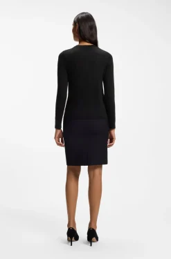 Slim-fit crew-neck sweater in merino wool