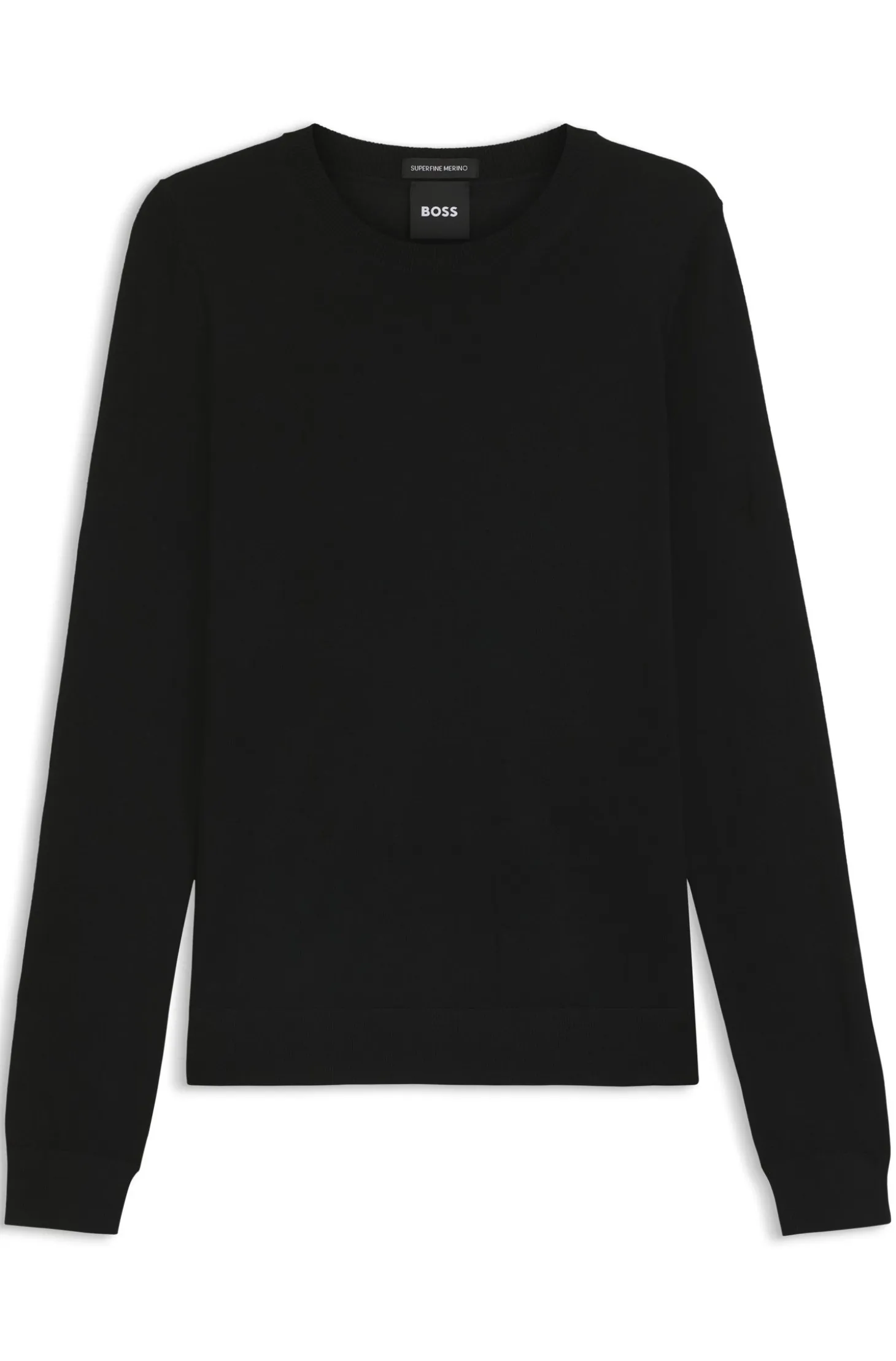 Slim-fit crew-neck sweater in merino wool