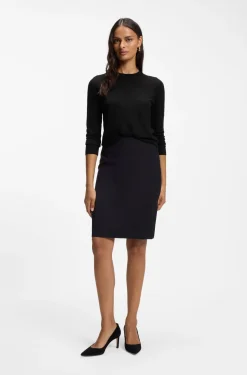 Slim-fit crew-neck sweater in merino wool