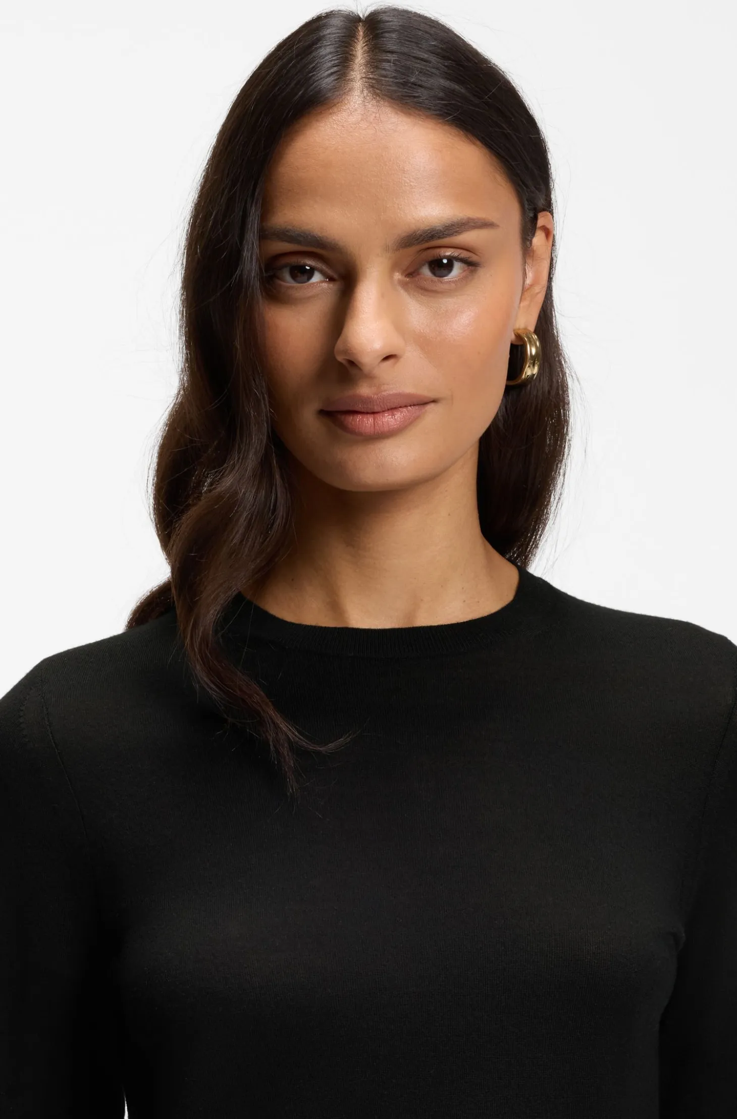 Slim-fit crew-neck sweater in merino wool