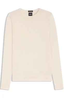 Slim-fit crew-neck sweater in merino wool