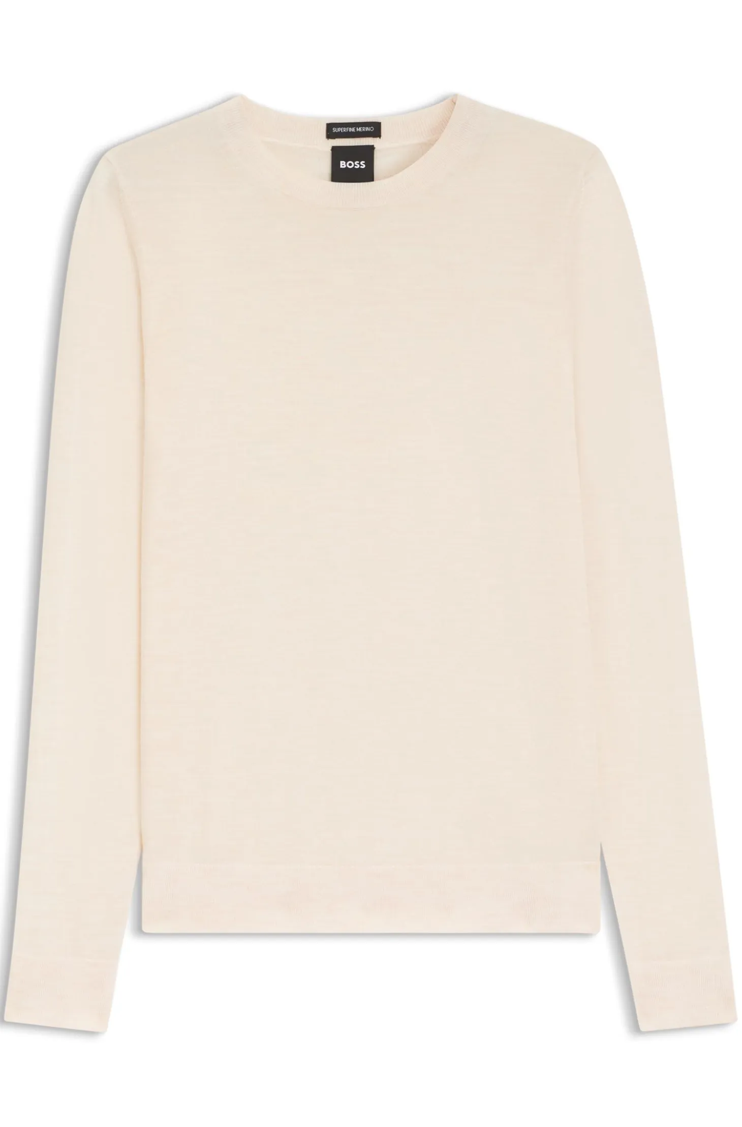 Slim-fit crew-neck sweater in merino wool