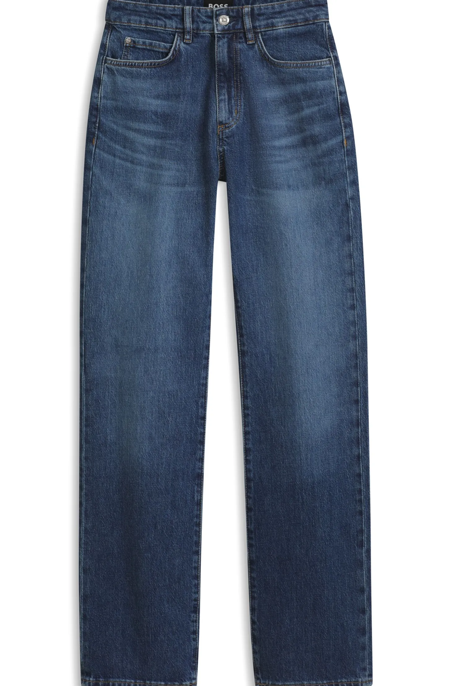 Slim-fit cropped jeans in stretch denim