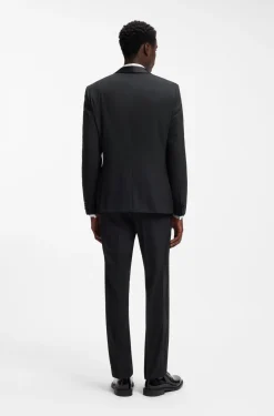 Slim-fit evening suit in stretch twill