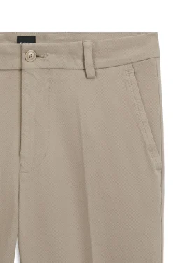 Slim-fit heritage trousers in stretch cotton