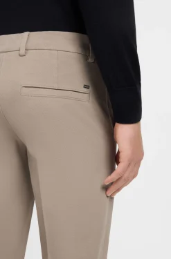 Slim-fit heritage trousers in stretch cotton