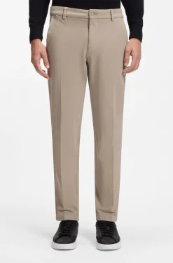 Slim-fit heritage trousers in stretch cotton