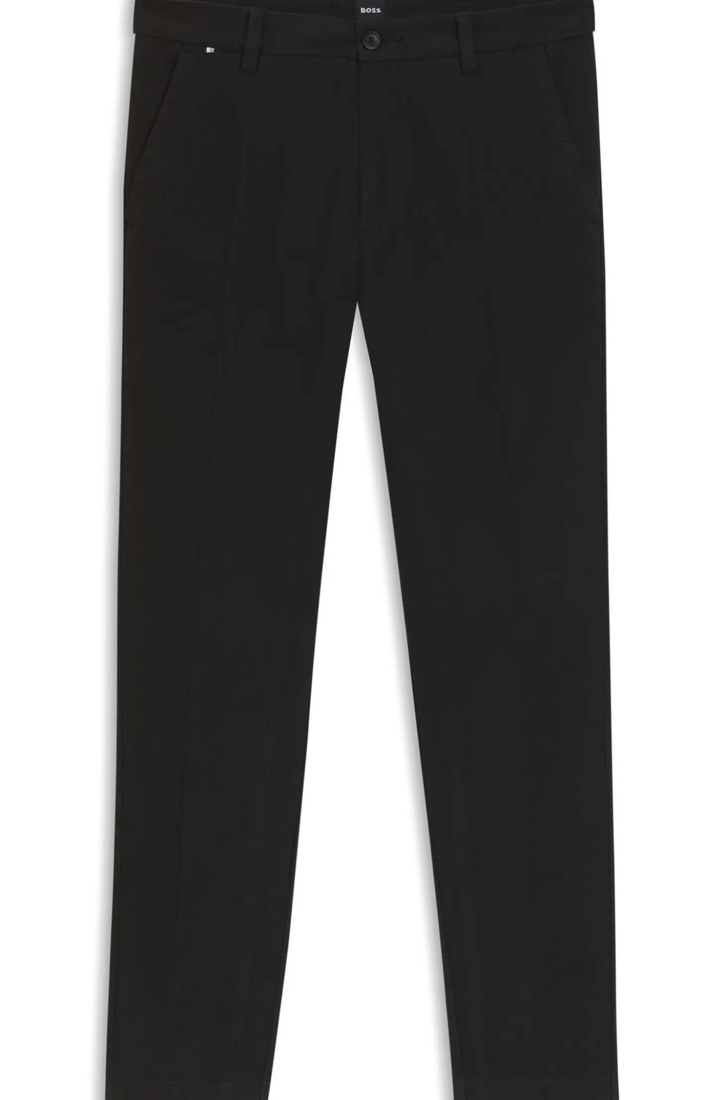 Slim-fit heritage trousers in stretch cotton