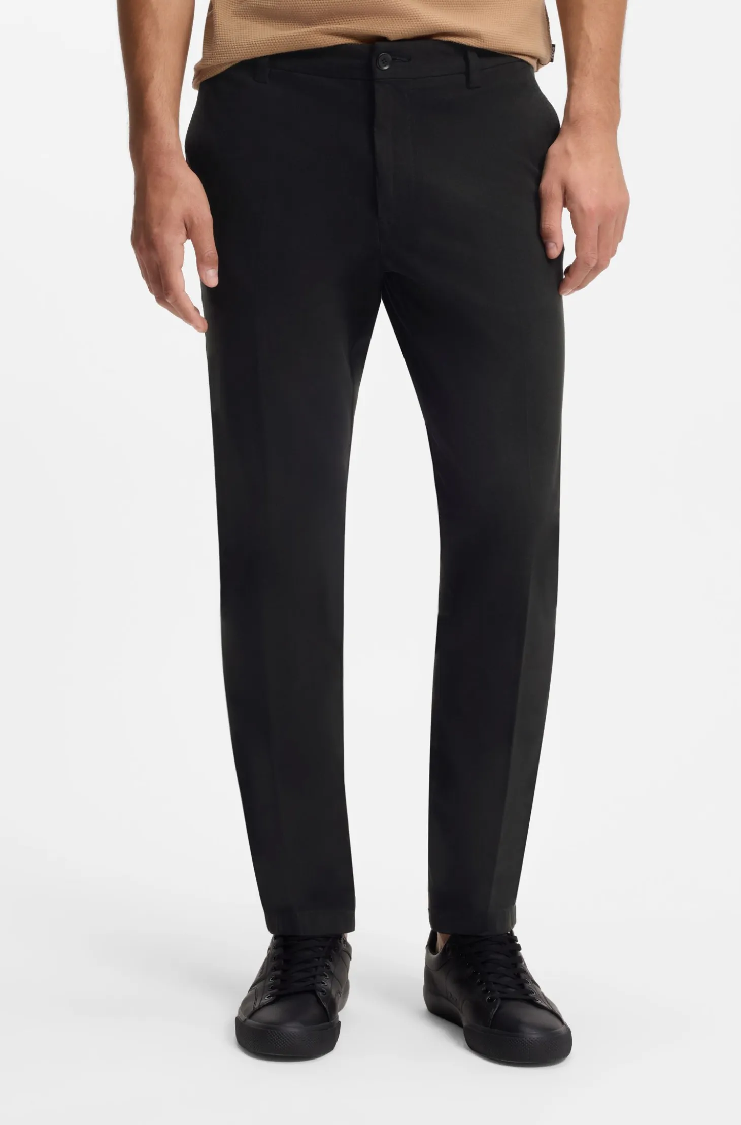 Slim-fit heritage trousers in stretch cotton