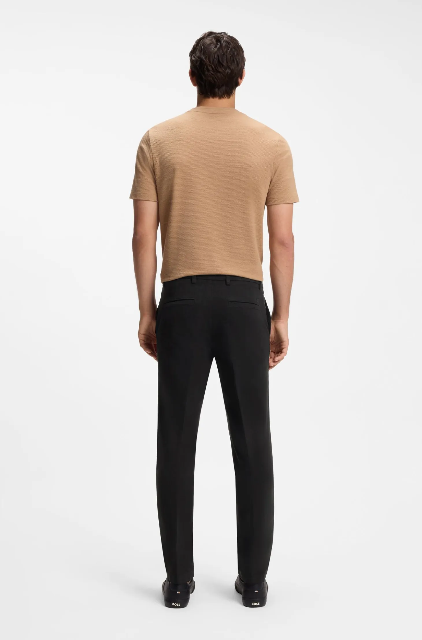 Slim-fit heritage trousers in stretch cotton