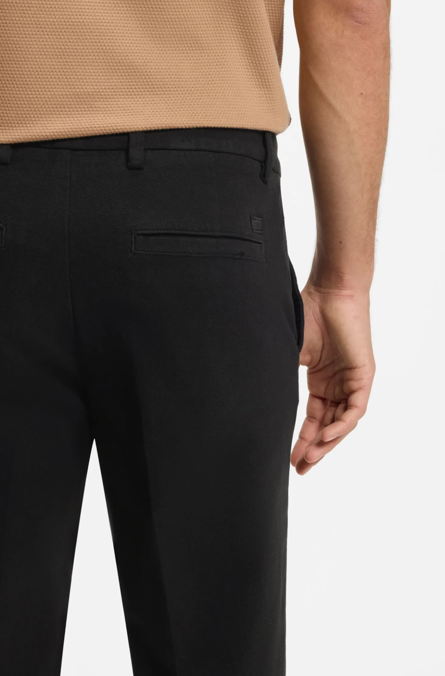 Slim-fit heritage trousers in stretch cotton