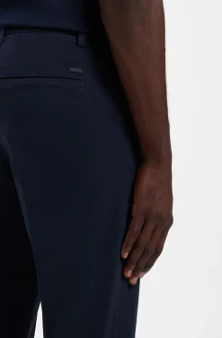 Slim-fit heritage trousers in stretch cotton