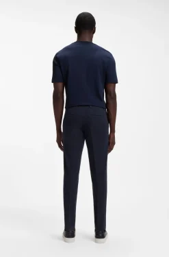 Slim-fit heritage trousers in stretch cotton
