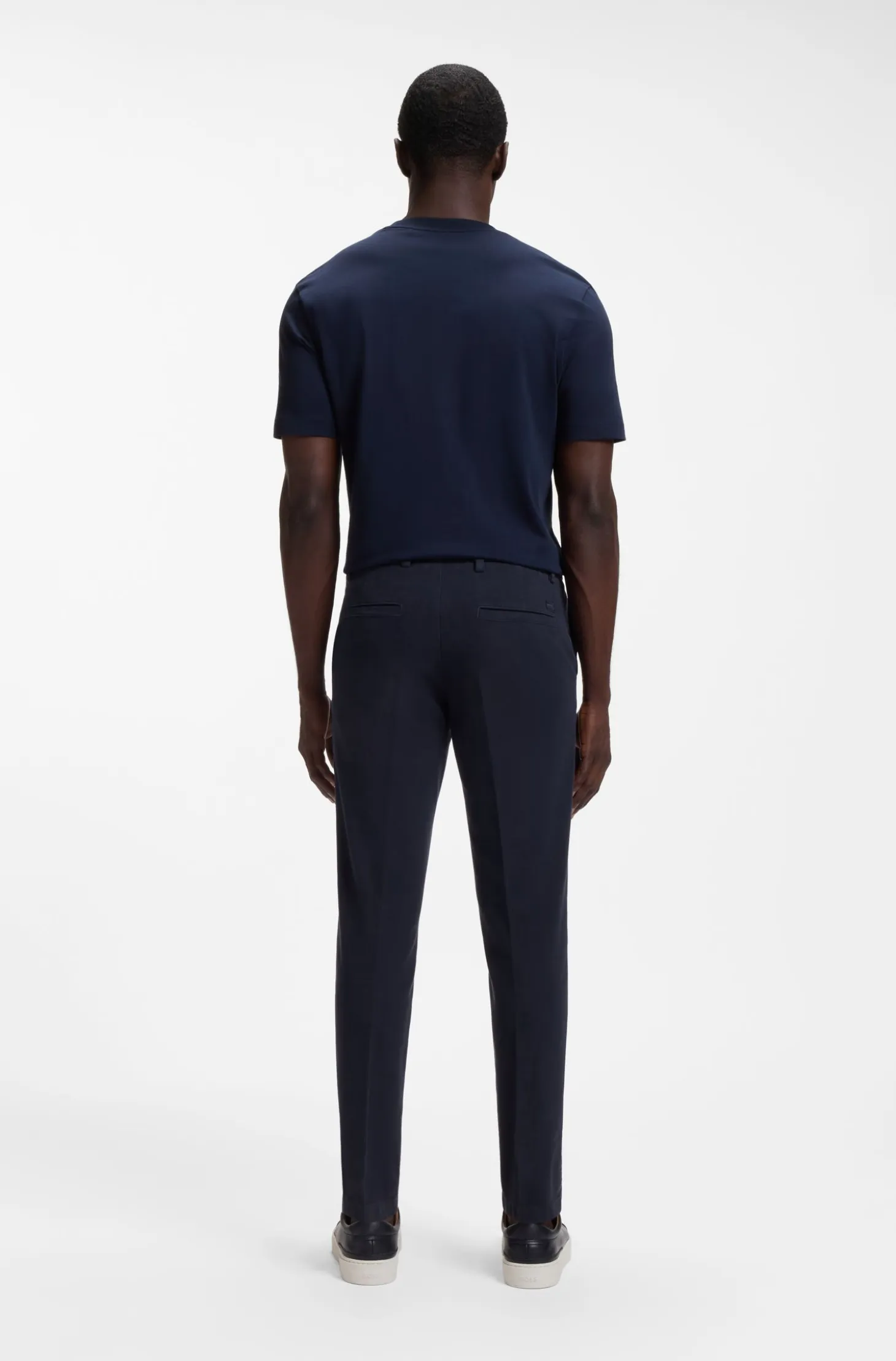 Slim-fit heritage trousers in stretch cotton