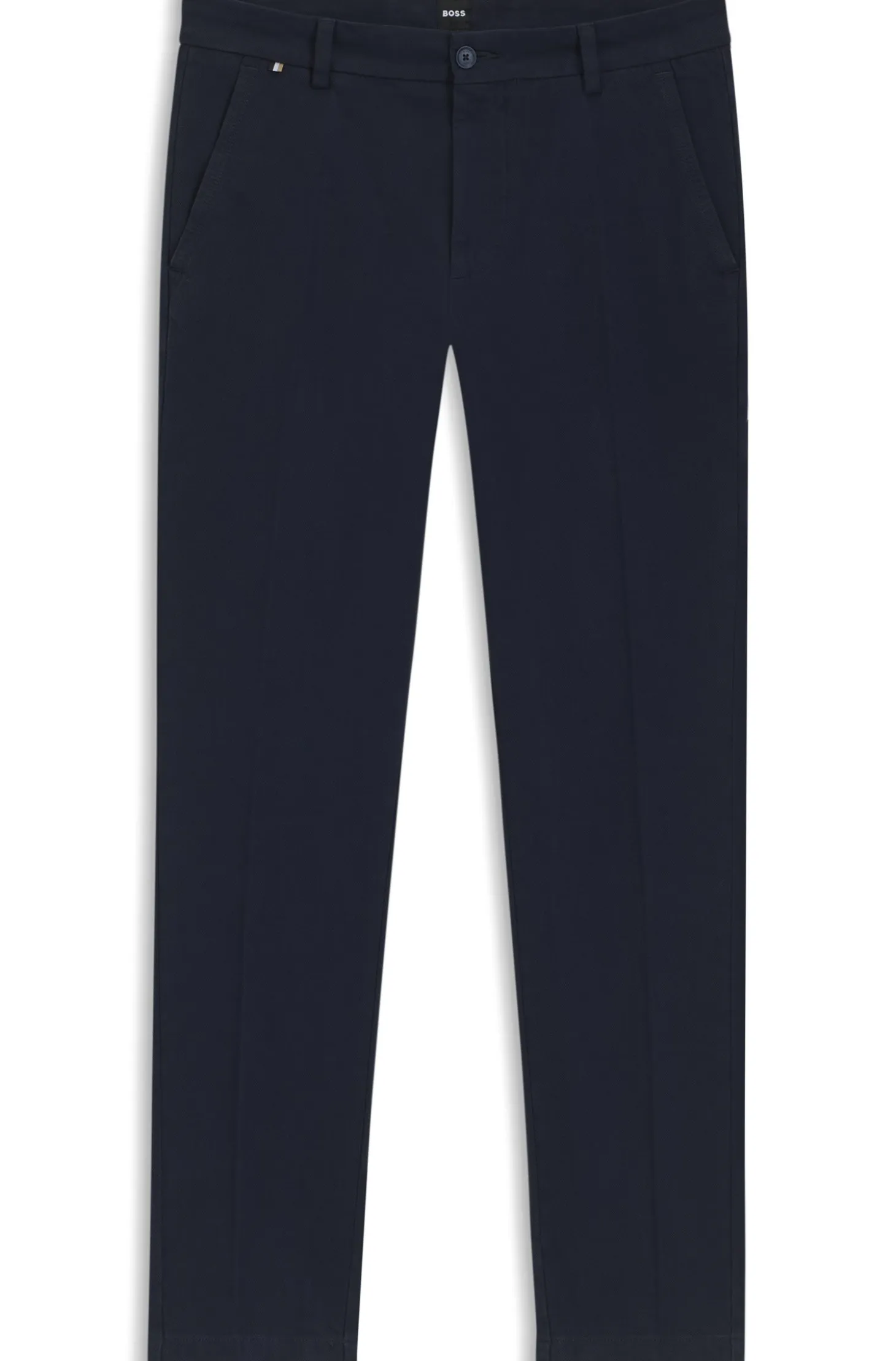 Slim-fit heritage trousers in stretch cotton