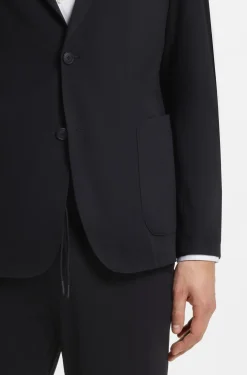 Slim-fit jacket in performance-stretch jersey