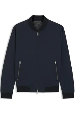 Slim-fit jacket in performance-stretch jersey