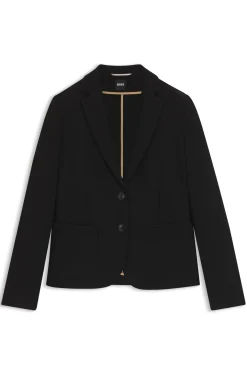 Slim-fit jacket in stretch fabric