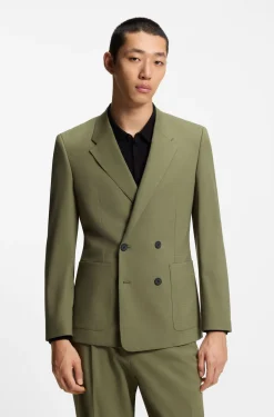 Slim-fit jacket in stretch ripstop
