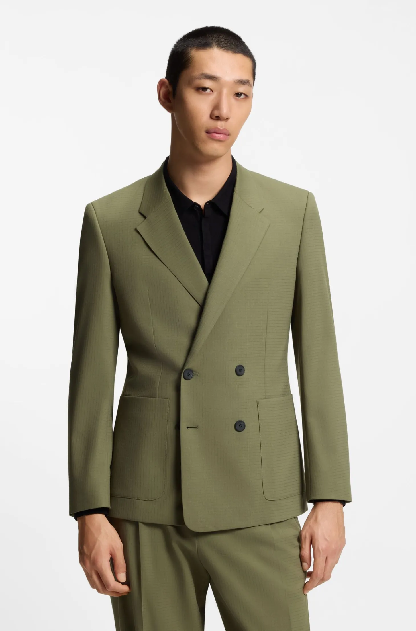Slim-fit jacket in stretch ripstop