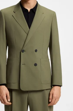 Slim-fit jacket in stretch ripstop