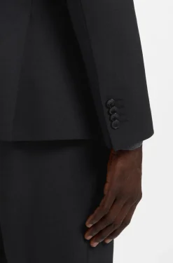 Slim-fit jacket in stretch wool