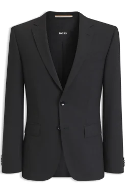 Slim-fit jacket in stretch wool