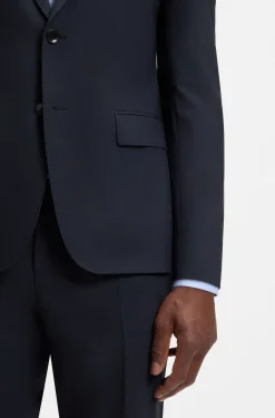 Slim-fit jacket in stretch wool