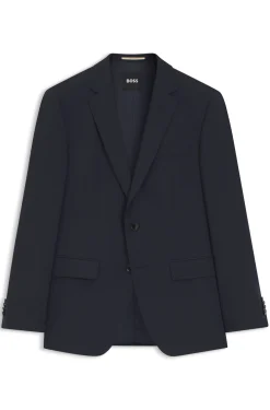 Slim-fit jacket in stretch wool